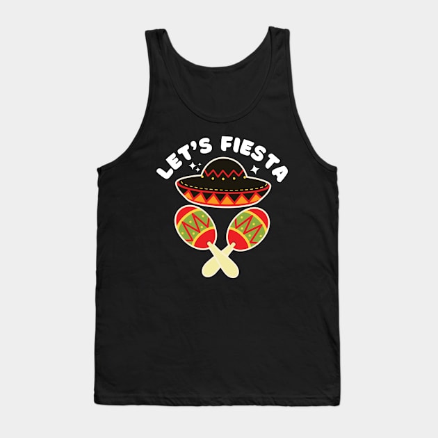 Let's Fiesta Tank Top by Illustradise